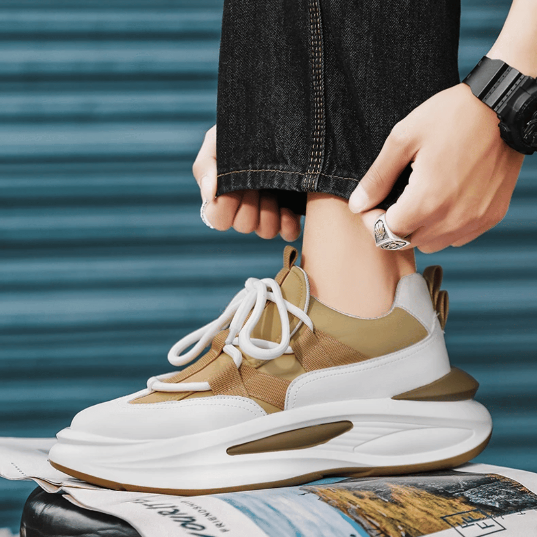 Ashford | Men’s Chunky Sneakers – Cushioned Sole Sporty Design - Ashford London Clothing