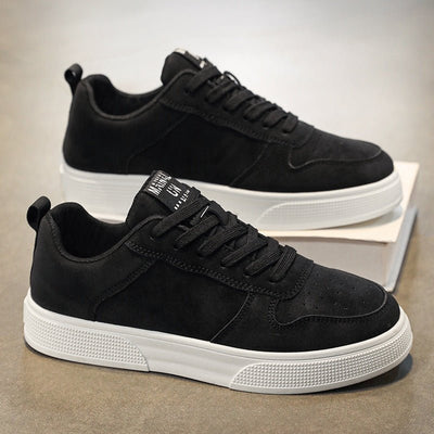 Ashford | Men’s Low - Top Sneakers – Suede Upper – Perforated Detail - Ashford London Clothing