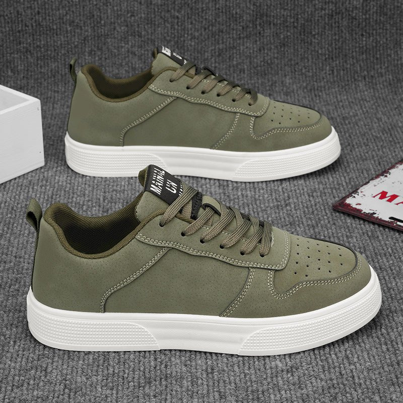 Ashford | Men’s Low - Top Sneakers – Suede Upper – Perforated Detail - Ashford London Clothing