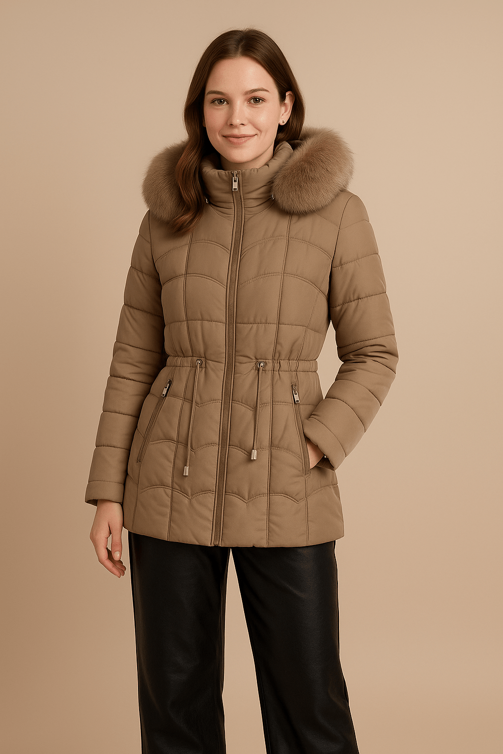 Ashford | Merina – Women’s Quilted Insulated Tailored Fit Parka Coat - Ashford London Clothing