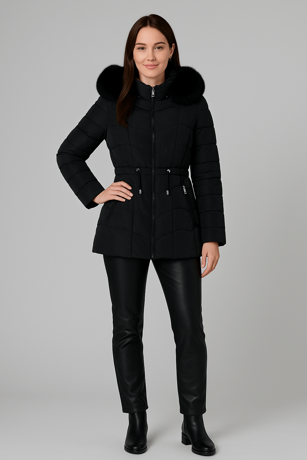Ashford | Merina – Women’s Quilted Insulated Tailored Fit Parka Coat - Ashford London Clothing
