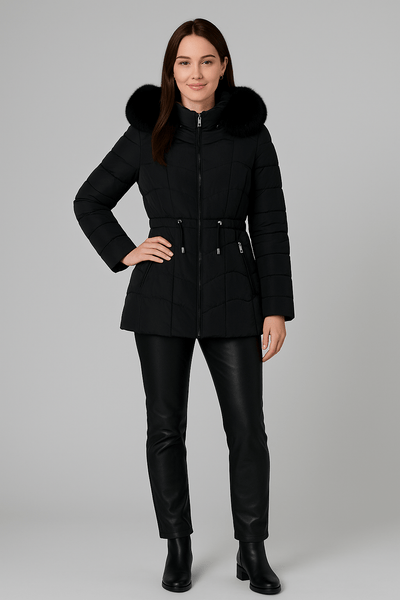 Ashford | Merina – Women’s Quilted Insulated Tailored Fit Parka Coat - Ashford London Clothing