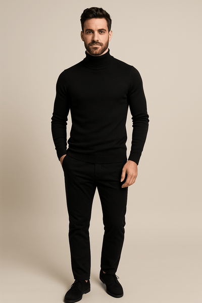 Ashford | Merrin – Men’s Slim Fit Turtleneck Sweater in Soft Knit - Ashford London Clothing