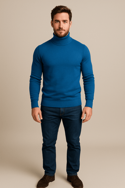 Ashford | Merrin – Men’s Slim Fit Turtleneck Sweater in Soft Knit - Ashford London Clothing