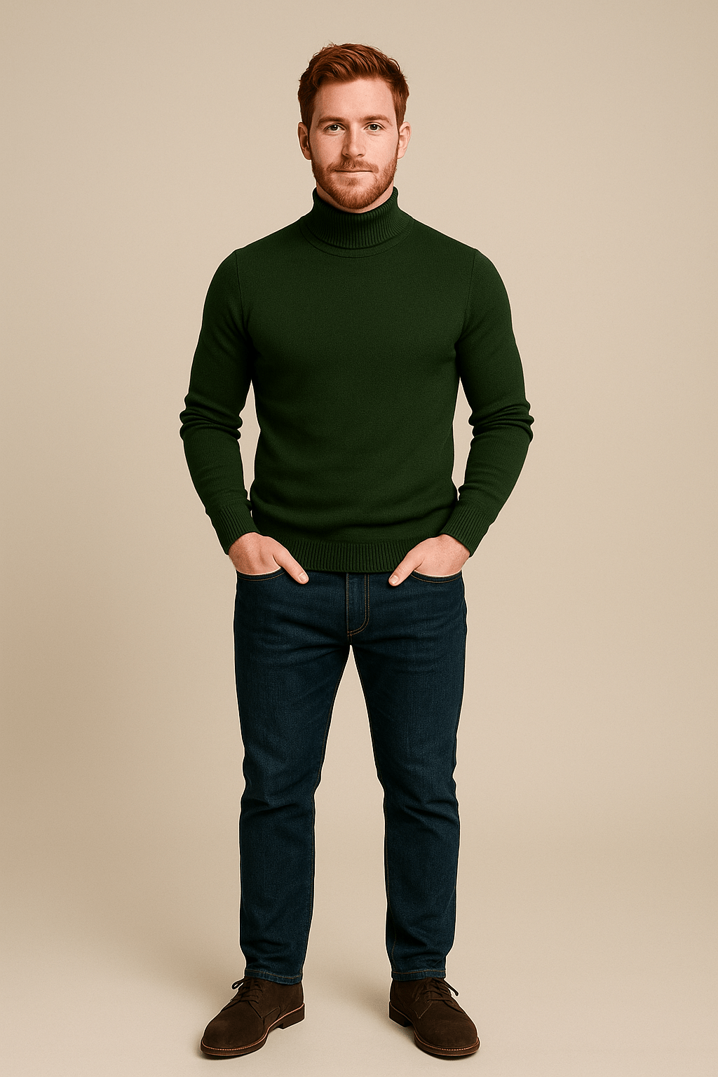Ashford | Merrin – Men’s Slim Fit Turtleneck Sweater in Soft Knit - Ashford London Clothing