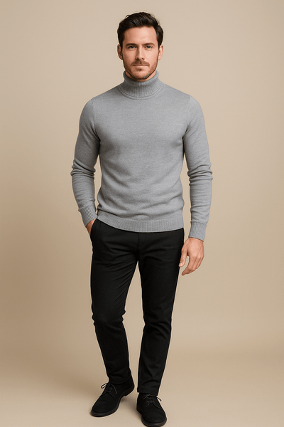 Ashford | Merrin – Men’s Slim Fit Turtleneck Sweater in Soft Knit - Ashford London Clothing