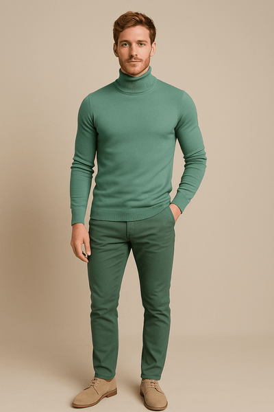 Ashford | Merrin – Men’s Slim Fit Turtleneck Sweater in Soft Knit - Ashford London Clothing