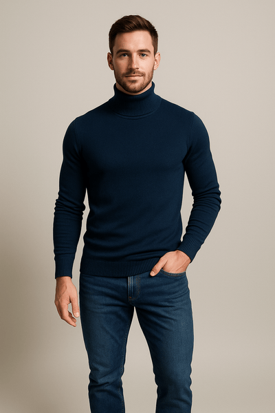 Ashford | Merrin – Men’s Slim Fit Turtleneck Sweater in Soft Knit - Ashford London Clothing