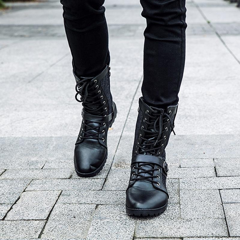 Ashford | Mikkel – Men’s Black Lace - Up Boots with Buckle Detail & Year - Round Durability - Ashford London Clothing
