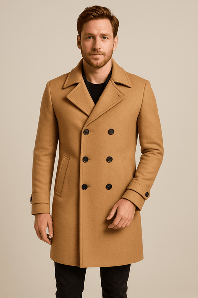 Ashford | Mikkel – Men’s Wool Blend Double - Breasted Jacket with Tailored Fit - Ashford London Clothing