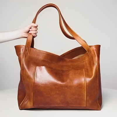 Ashford | Mireille – Women’s Oversized Tote Bag – Leather – Minimalist Design – Shoulder Carry – Spacious - Ashford London Clothing