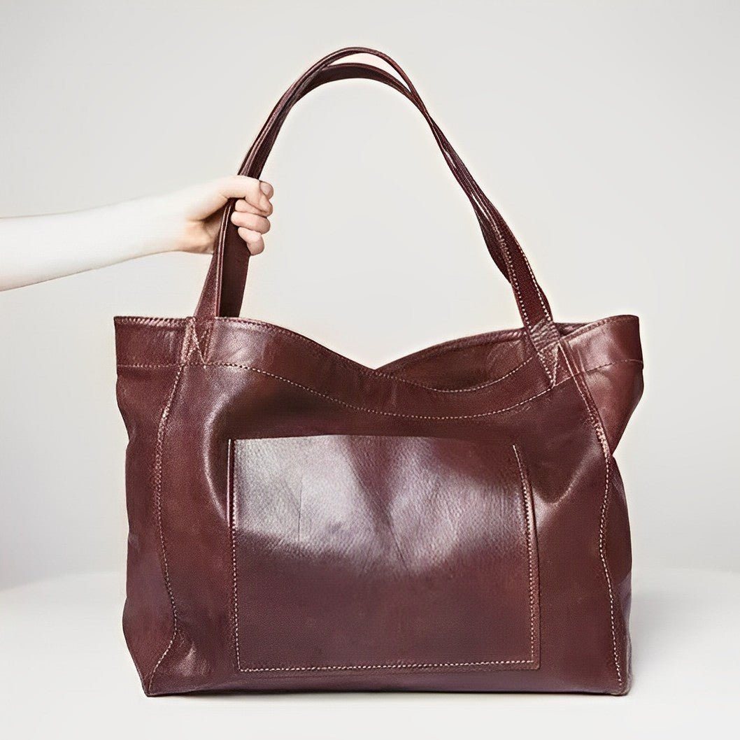 Ashford | Mireille – Women’s Oversized Tote Bag – Leather – Minimalist Design – Shoulder Carry – Spacious - Ashford London Clothing