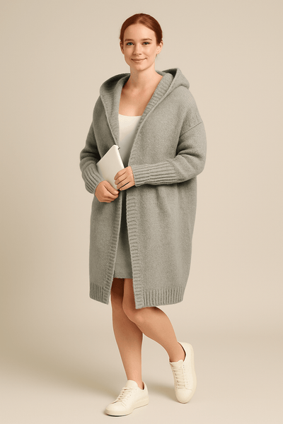 Ashford | Miriam Oversized Hooded Cardigan – Soft Knit, Cosy Fit, Casual Style - Ashford London Clothing