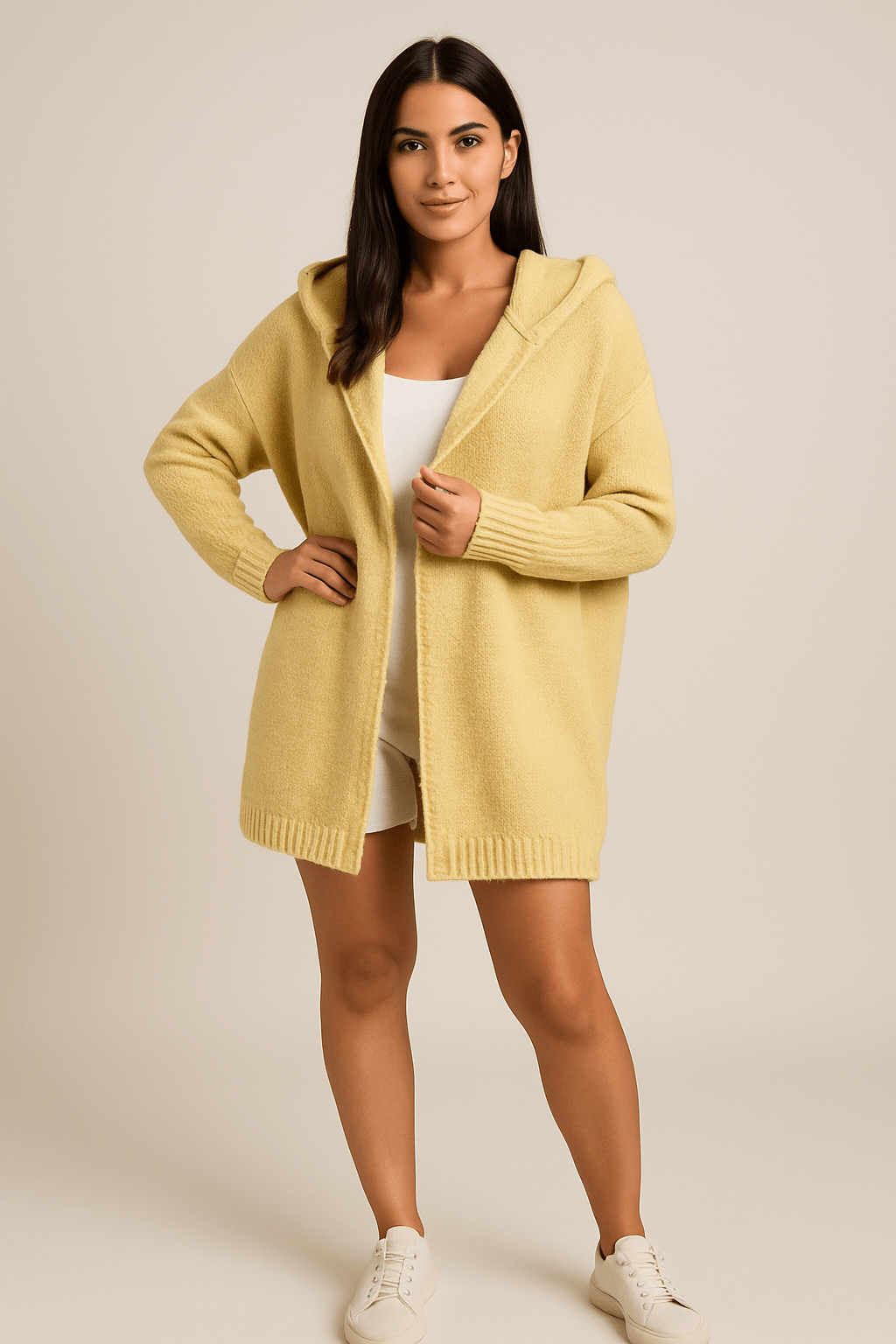 Ashford | Miriam Oversized Hooded Cardigan – Soft Knit, Cosy Fit, Casual Style - Ashford London Clothing
