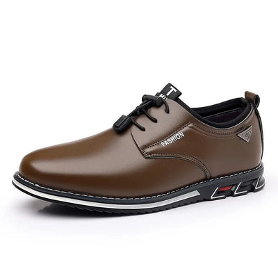 Ashford | Oliver Men’s Lace - Up Shoes – Pointed Toe – PU Leather – Flat Heel - Ashford London Clothing