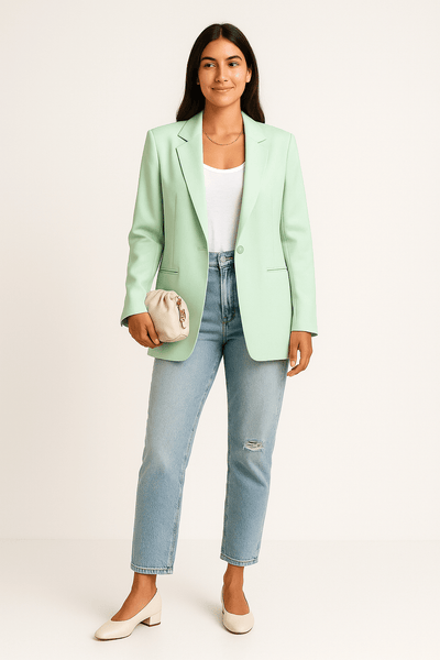 Ashford | Oversized Single - Breasted Blazer with Notched Lapel – Tailored Look - Ashford London Clothing