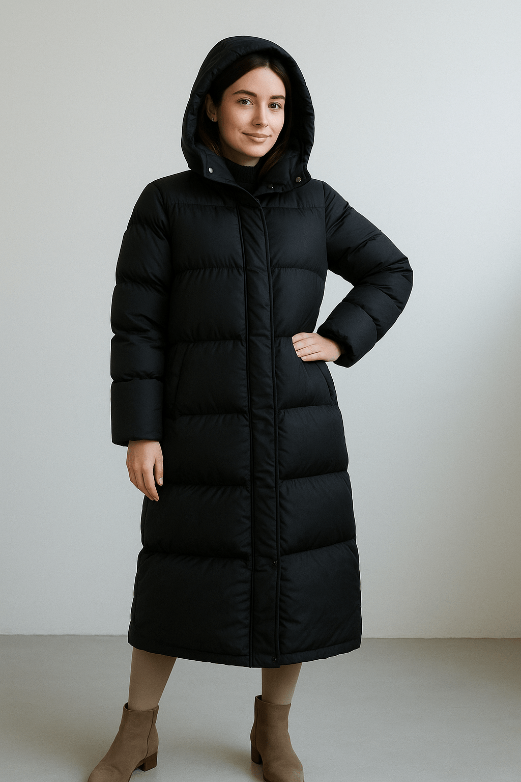 Ashford | Piper – Women’s Oversized Long Quilted Puffer Jacket with Hood - Ashford London Clothing
