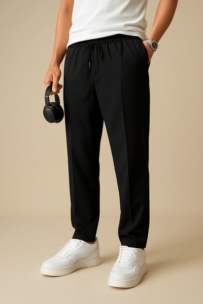Ashford | Pleated Chino Trousers with Tailored Comfort Waist - Ashford London Clothing