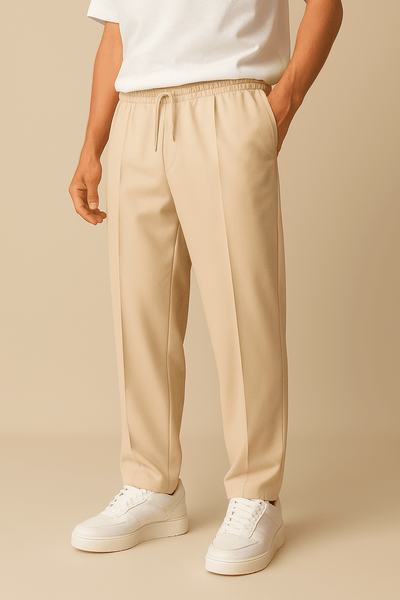 Ashford | Pleated Chino Trousers with Tailored Comfort Waist - Ashford London Clothing