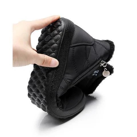Ashford | Ragnhild – Women’s Fur - Lined Winter Snow Boots with Zipper Closure - Ashford London Clothing
