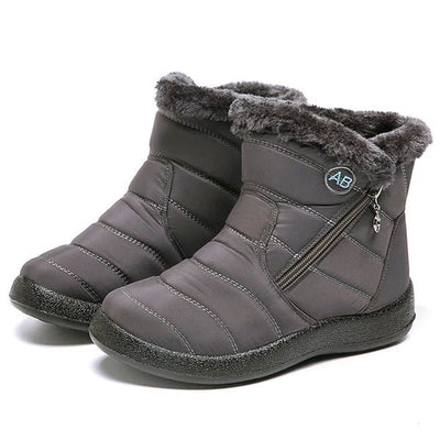 Ashford | Ragnhild – Women’s Fur - Lined Winter Snow Boots with Zipper Closure - Ashford London Clothing