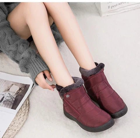 Ashford | Ragnhild – Women’s Fur - Lined Winter Snow Boots with Zipper Closure - Ashford London Clothing