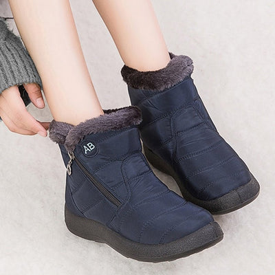 Ashford | Ragnhild – Women’s Fur - Lined Winter Snow Boots with Zipper Closure - Ashford London Clothing