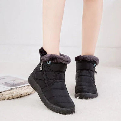Ashford | Ragnhild – Women’s Fur - Lined Winter Snow Boots with Zipper Closure - Ashford London Clothing