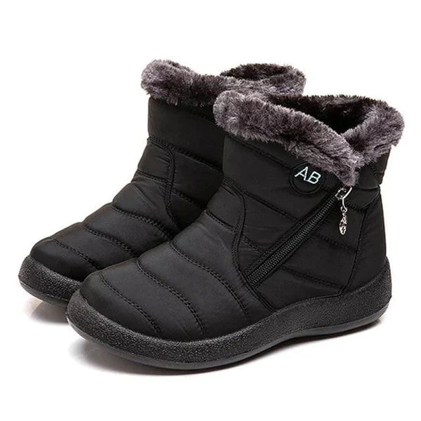 Ashford | Ragnhild – Women’s Fur - Lined Winter Snow Boots with Zipper Closure - Ashford London Clothing