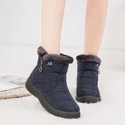 Ashford | Ragnhild – Women’s Fur - Lined Winter Snow Boots with Zipper Closure - Ashford London Clothing