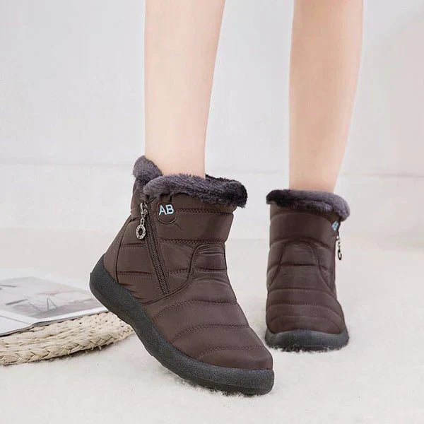 Ashford | Ragnhild – Women’s Fur - Lined Winter Snow Boots with Zipper Closure - Ashford London Clothing
