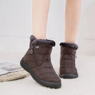 Ashford | Ragnhild – Women’s Fur - Lined Winter Snow Boots with Zipper Closure - Ashford London Clothing