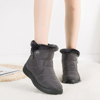 Ashford | Ragnhild – Women’s Fur - Lined Winter Snow Boots with Zipper Closure - Ashford London Clothing