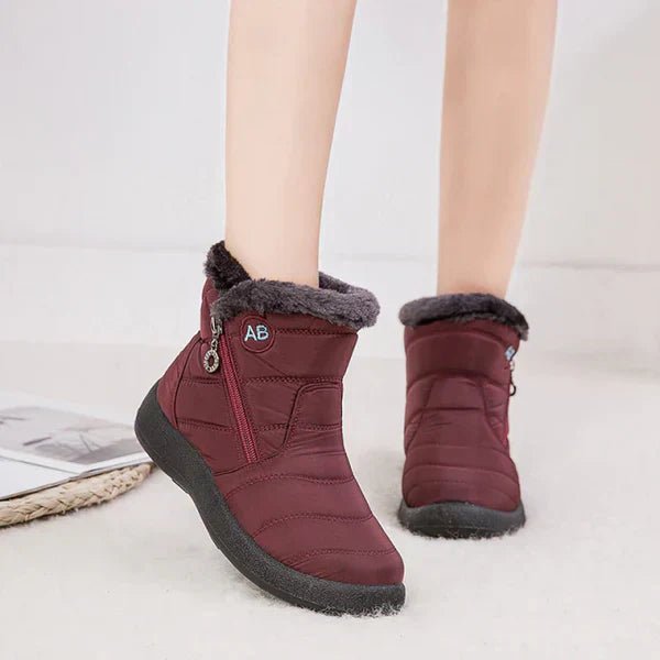 Ashford | Ragnhild – Women’s Fur - Lined Winter Snow Boots with Zipper Closure - Ashford London Clothing