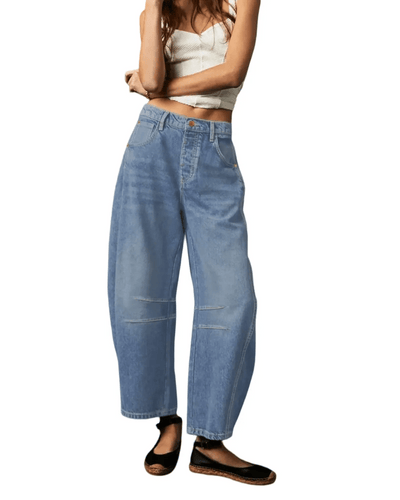 Ashford | Relaxed Fit High Waist Jeans – Women'S Loose Fit Jeans – Comfortable & Durable, - Ashford London Clothing