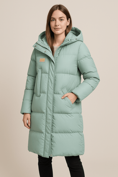 Ashford | Rhona – Women’s Quilted Oversized Trench Coat with Hood & High Collar - Ashford London Clothing