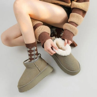 Ashford | Romina – Women’s Suede - Look Ankle Boots with Plush Lining & Rugged Sole - Ashford London Clothing