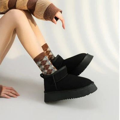 Ashford | Romina – Women’s Suede - Look Ankle Boots with Plush Lining & Rugged Sole - Ashford London Clothing