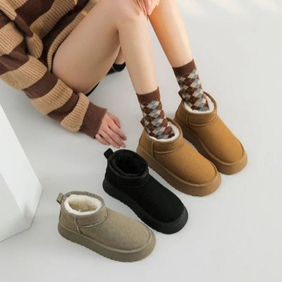 Ashford | Romina – Women’s Suede - Look Ankle Boots with Plush Lining & Rugged Sole - Ashford London Clothing