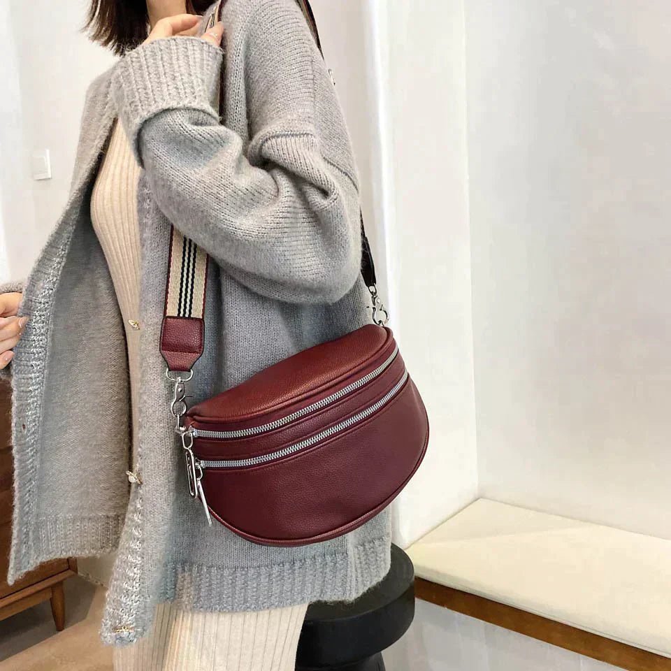 Ashford | Sabine – Women’s Shoulder Bag – Faux Leather – Structured Design – Adjustable Crossbody Strap - Ashford London Clothing