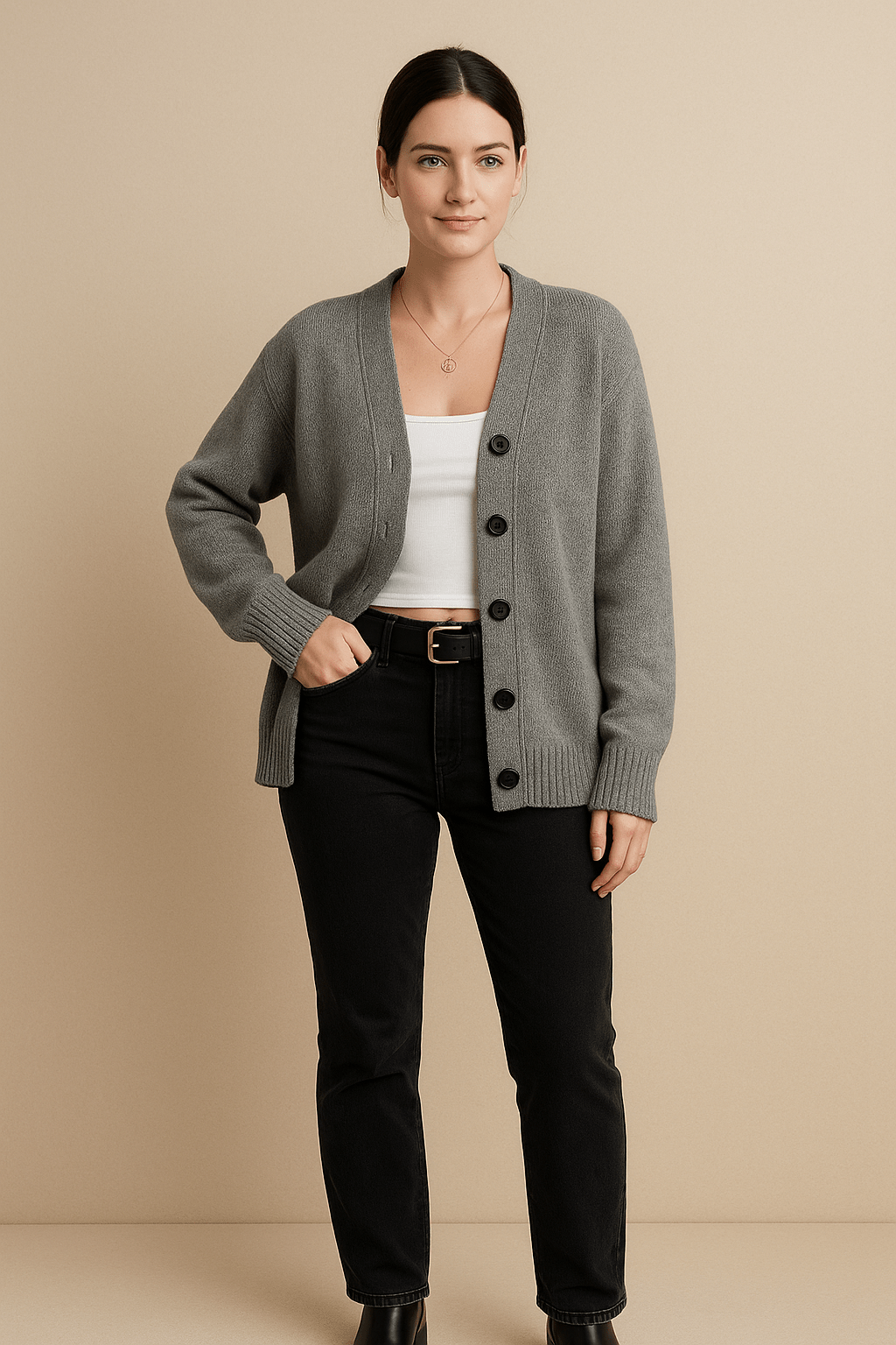 Ashford | Salla – Women’s Hooded Wool Blend Knit Vest with Button Front - Ashford London Clothing