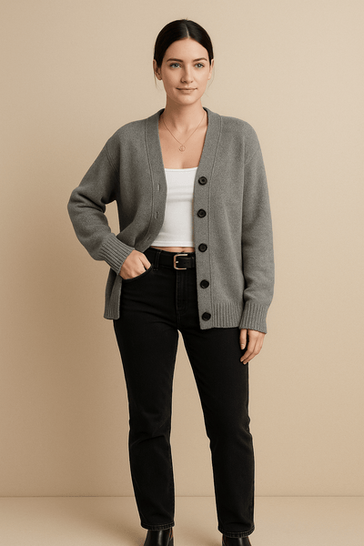 Ashford | Salla – Women’s Hooded Wool Blend Knit Vest with Button Front - Ashford London Clothing