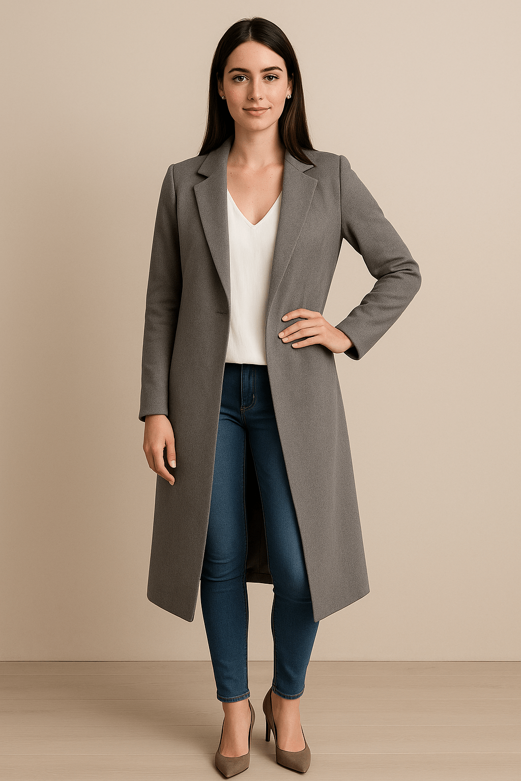 Ashford | Selina – Women’s Tailored Fit Formal Full - Length Trench Coat - Ashford London Clothing