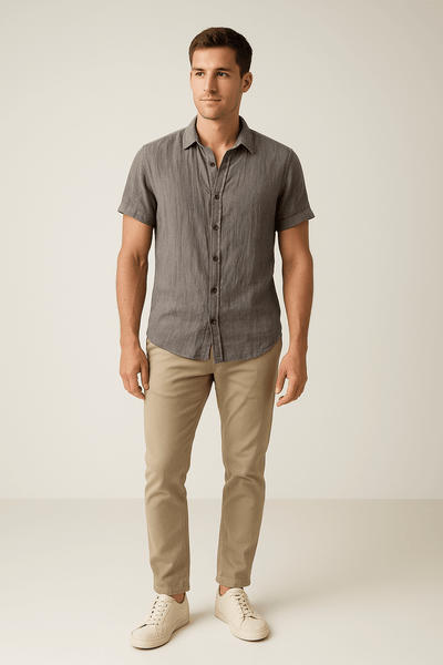 Ashford | Short Sleeve Shirt – Lightweight Button - Up for Summer - Ashford London Clothing