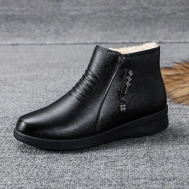 Ashford | Sienna – Women’s Ankle Boots with Metallic Detail, Side Zip & Plush Lining - Ashford London Clothing