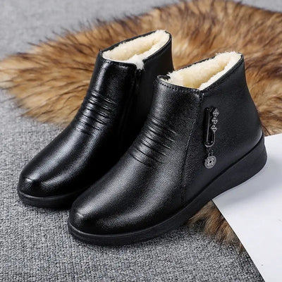 Ashford | Sienna – Women’s Ankle Boots with Metallic Detail, Side Zip & Plush Lining - Ashford London Clothing