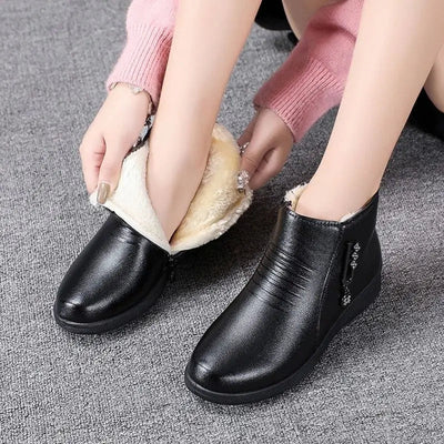Ashford | Sienna – Women’s Ankle Boots with Metallic Detail, Side Zip & Plush Lining - Ashford London Clothing