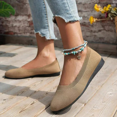Ashford | Signe – Women’s Loafers – Knit Fabric Slip - On with Orthopedic Support - Ashford London Clothing