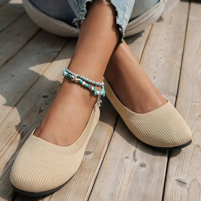 Ashford | Signe – Women’s Loafers – Knit Fabric Slip - On with Orthopedic Support - Ashford London Clothing