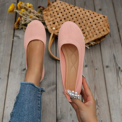Ashford | Signe – Women’s Loafers – Knit Fabric Slip - On with Orthopedic Support - Ashford London Clothing
